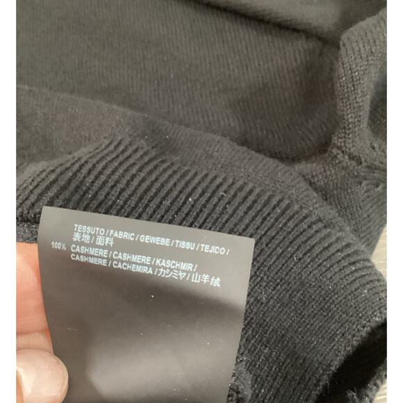 Balenciaga Turtleneck Sweater Size 40 100% Cashmere Italy Luxury Designer Black - Picture 9 of 16